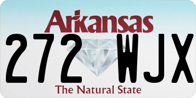 AR license plate 272WJX