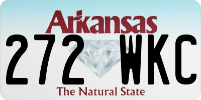 AR license plate 272WKC