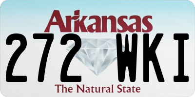 AR license plate 272WKI