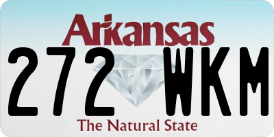AR license plate 272WKM