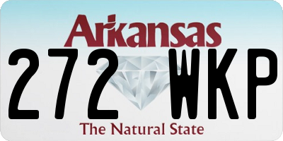 AR license plate 272WKP