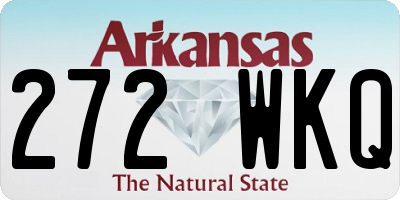 AR license plate 272WKQ