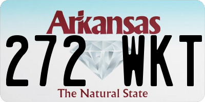 AR license plate 272WKT