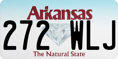 AR license plate 272WLJ