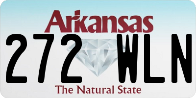 AR license plate 272WLN