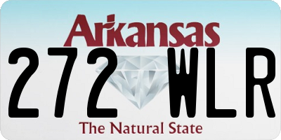 AR license plate 272WLR