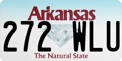 AR license plate 272WLU
