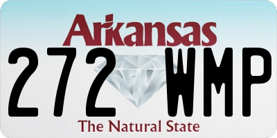 AR license plate 272WMP
