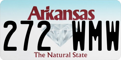 AR license plate 272WMW