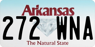 AR license plate 272WNA