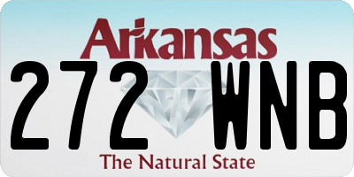 AR license plate 272WNB