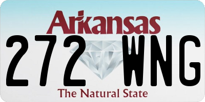 AR license plate 272WNG