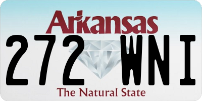 AR license plate 272WNI