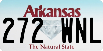AR license plate 272WNL