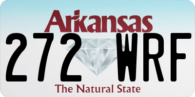 AR license plate 272WRF