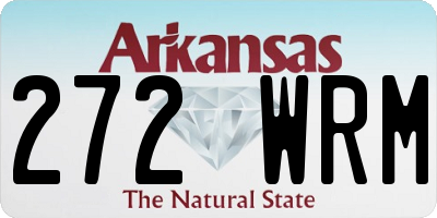 AR license plate 272WRM