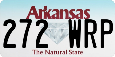 AR license plate 272WRP