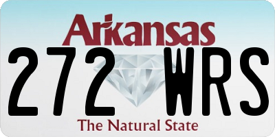 AR license plate 272WRS