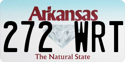 AR license plate 272WRT