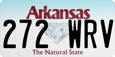 AR license plate 272WRV