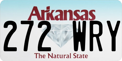 AR license plate 272WRY