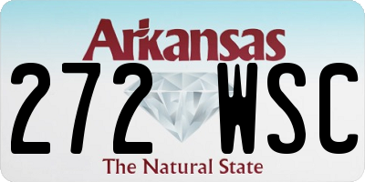 AR license plate 272WSC