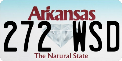 AR license plate 272WSD