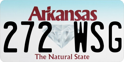 AR license plate 272WSG
