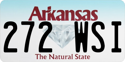 AR license plate 272WSI