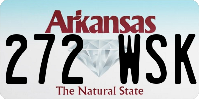 AR license plate 272WSK