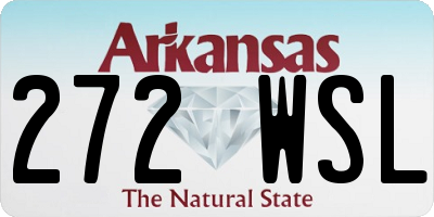 AR license plate 272WSL