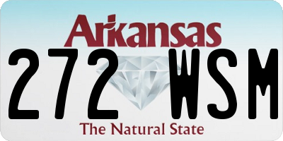 AR license plate 272WSM