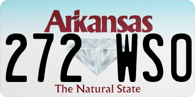AR license plate 272WSO