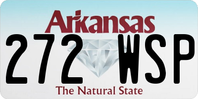 AR license plate 272WSP