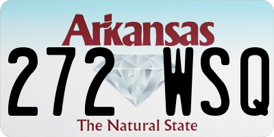 AR license plate 272WSQ