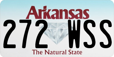 AR license plate 272WSS