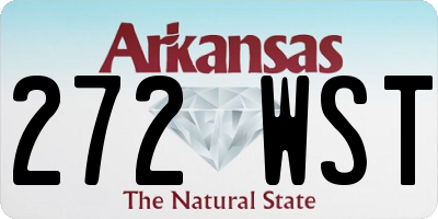 AR license plate 272WST