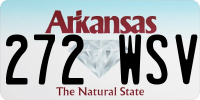 AR license plate 272WSV