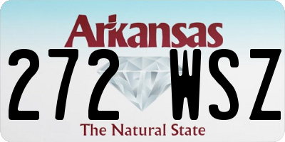AR license plate 272WSZ