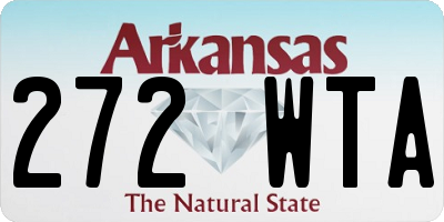 AR license plate 272WTA