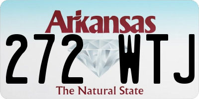 AR license plate 272WTJ