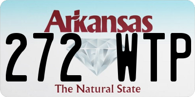 AR license plate 272WTP