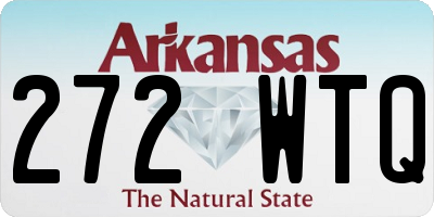 AR license plate 272WTQ
