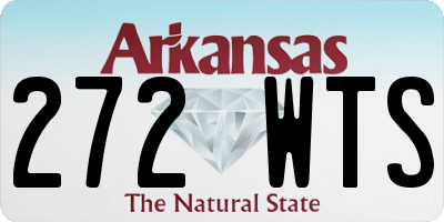 AR license plate 272WTS