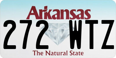 AR license plate 272WTZ