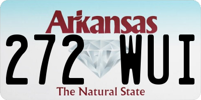 AR license plate 272WUI