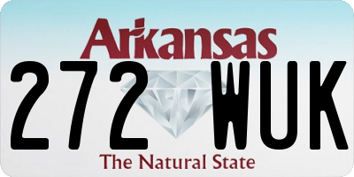 AR license plate 272WUK