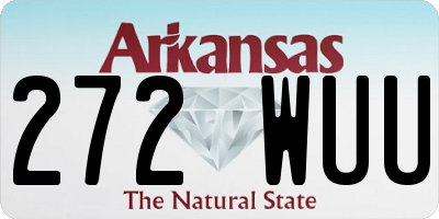 AR license plate 272WUU