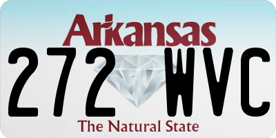 AR license plate 272WVC