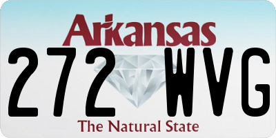 AR license plate 272WVG